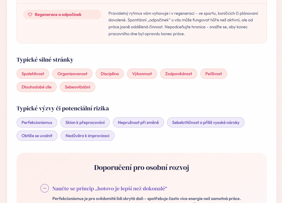 Typické silné stránky a výzvy