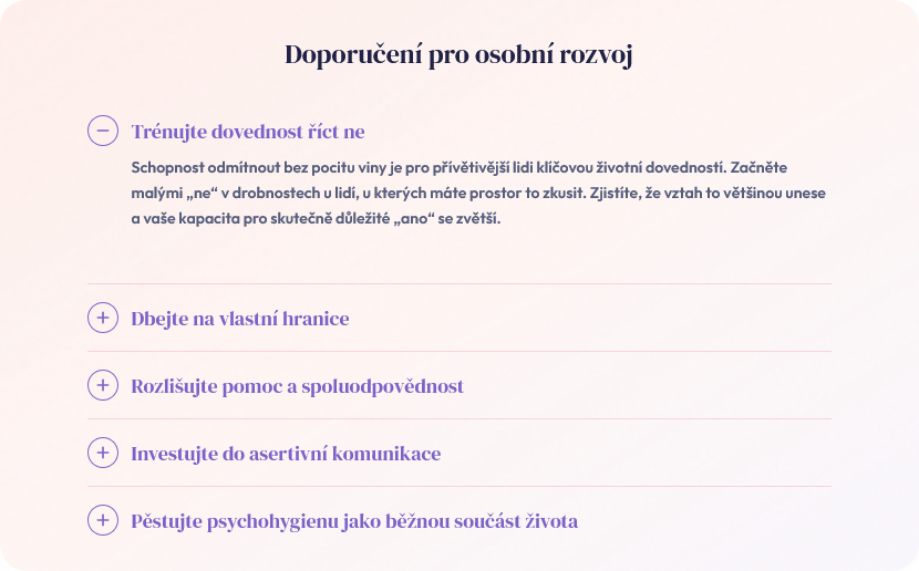 Doporučení na míru pro komunikaci